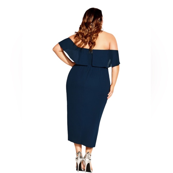 CITY CHIC Va Va Voom Dress - navy - Picture 2 of 9